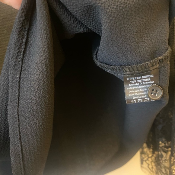 NWT Harve Bernard Black Blouse - Picture 6 of 7